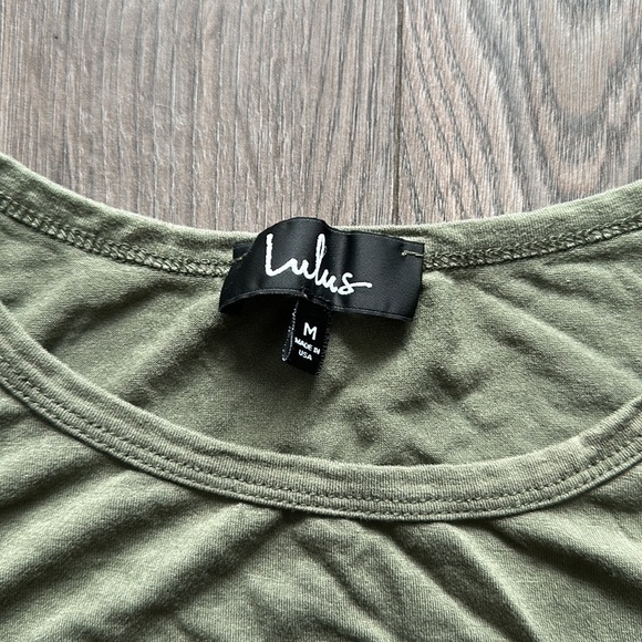 Olive green short sleeve shirt - Picture 3 of 4